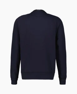 Cp Company Sweater Light Fleece Logo Donker Blauw