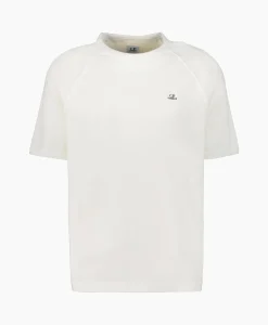 Cp Company Sweater Sponge Fleece Short Sleeved Wit