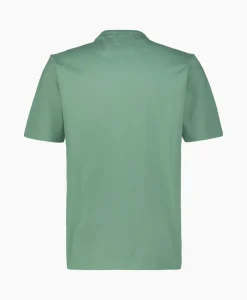 Cp Company T-Shirt Mercerized Jersey Twisted Logo Licht Groen