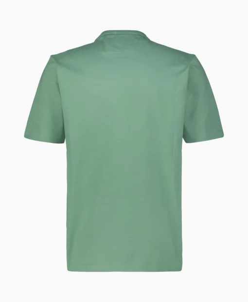 Cp Company T-Shirt Mercerized Jersey Twisted Logo Licht Groen