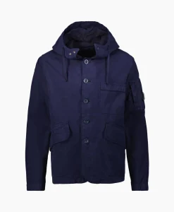 Cp Company Vest B Hooded Jacket Donker Blauw