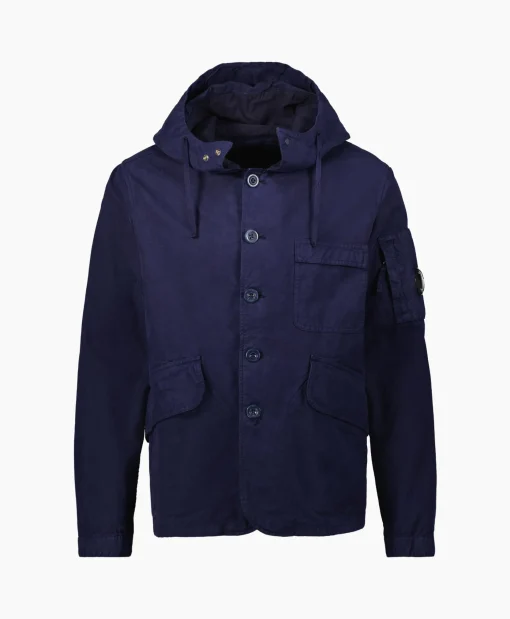 Cp Company Vest B Hooded Jacket Donker Blauw