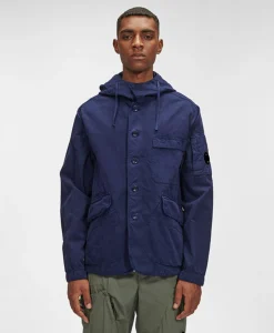 Cp Company Vest B Hooded Jacket Donker Blauw