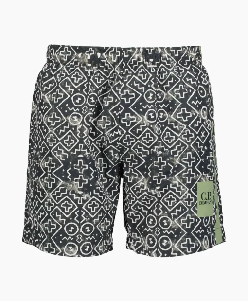Cp Company Zwembroek Flat Nylon Inca Groen