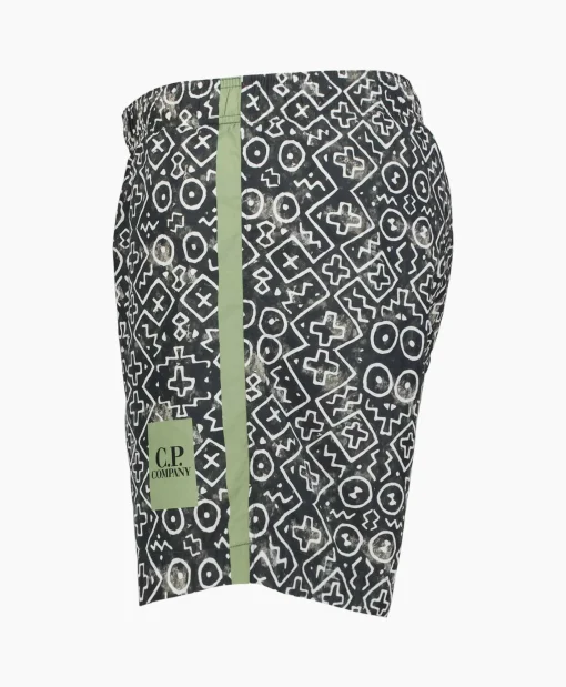 Cp Company Zwembroek Flat Nylon Inca Groen