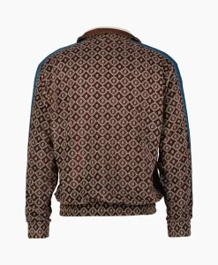 Drole De Monsieur Jack La Veste Survet' Velours Monogramme Bruin