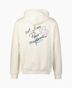 Drole De Monsieur Le Hoodie Slogan Esquisse Ecru