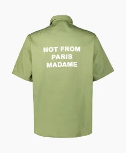 Drole De Monsieur Overhemd La Chemise Slogan Khaki