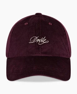 Drole De Monsieur Pet La Casquette Corduroy Donker Rood