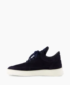 Filling Pieces Sneaker Low Top Suede Navy Donker Blauw