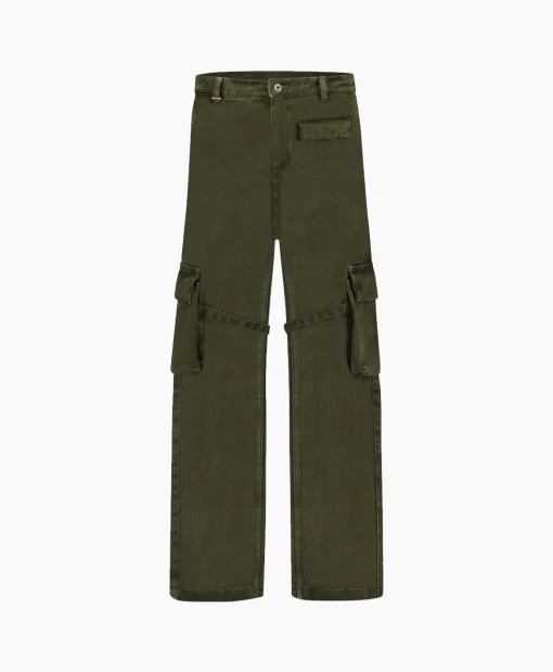Flaneur Cargobroek Phone Pocket Groen