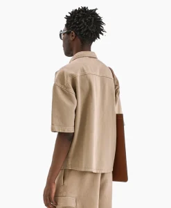 Flaneur Overshirt Denim Beige