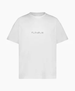Flaneur T-Shirt Korte Mouw Scribble Wit