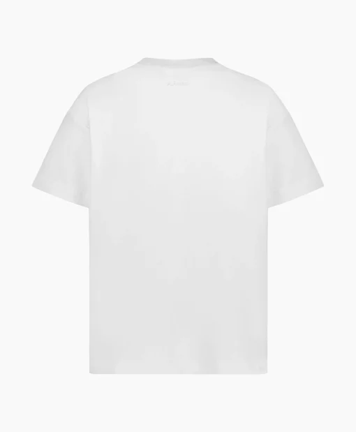 Flaneur T-Shirt Korte Mouw Scribble Wit