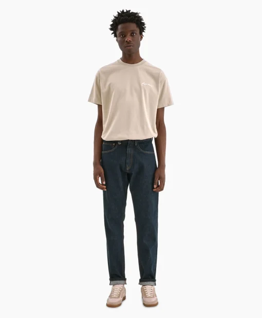 Flaneur T-Shirt Korte Mouw Signature Beige