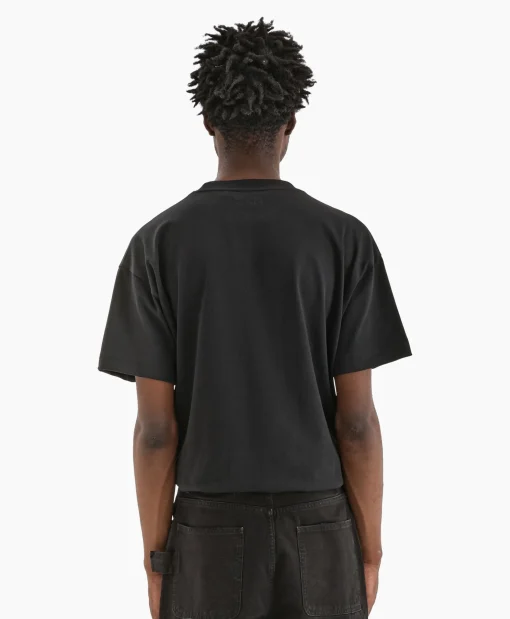 Flaneur T-Shirt Korte Mouw Botanical Zwart