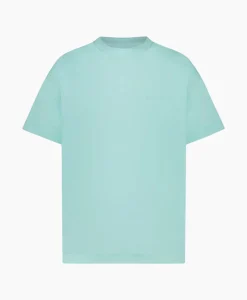 Flaneur T-Shirt Korte Mouw Tonal Logo Blauw