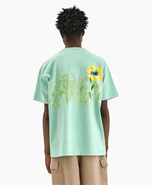 Flaneur T-Shirt Korte Mouw Tortuous Blauw