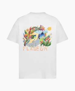 Flaneur T-Shirt Korte Mouw Passage Of Time Wit