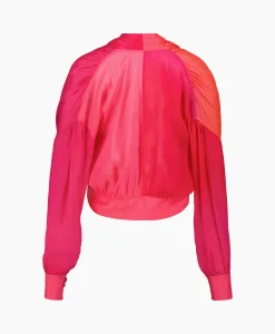 Forte_Forte Blouse Crepon Silk Shaded Sash Pink