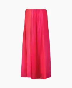 Forte_Forte Maxi Rok Crepon Silk Shaded Pink