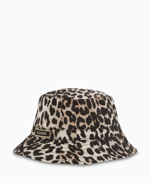 Ganni Hoed Bucket Bruin
