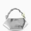 Ganni Schouder / Hand Tas Ganni Bou Mini Zilver