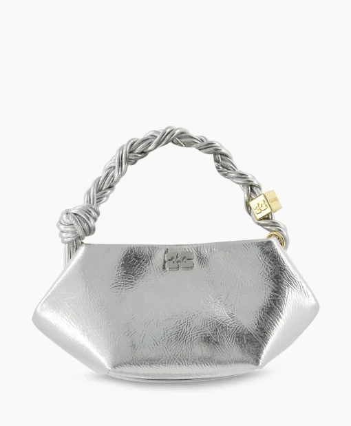Ganni Schouder / Hand Tas Ganni Bou Mini Zilver