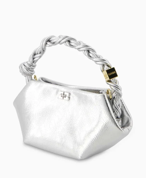 Ganni Schouder / Hand Tas Ganni Bou Mini Zilver