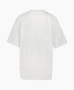Ganni T-Shirt Korte Mouw Future Heavy Jersey Sun Short S Wit