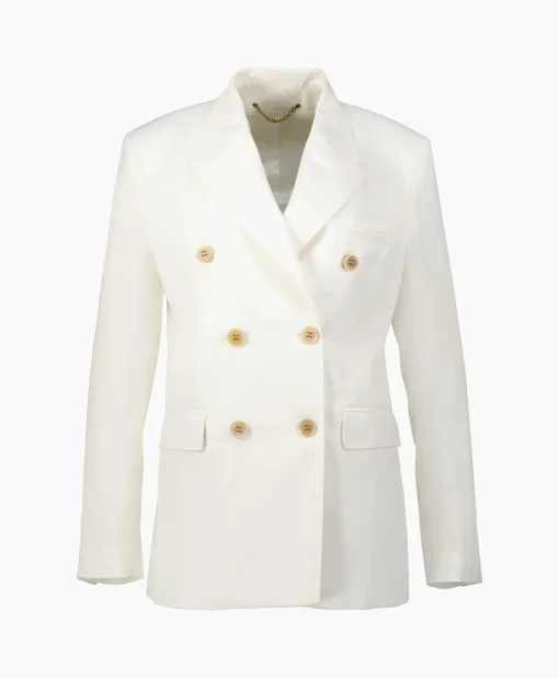 Golden Goose Blazer Journey W's Double Breasted Light Wool Ecru