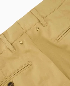 Golden Goose Broek Golden M's Chino Cotton Comfort Beige