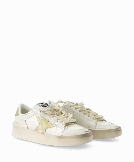Golden Goose Sneaker Stardan Leather Mirrored Star Wit