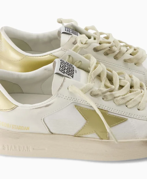 Golden Goose Sneaker Stardan Leather Mirrored Star Wit