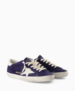 Golden Goose Sneaker Super Star Suede Donker Blauw