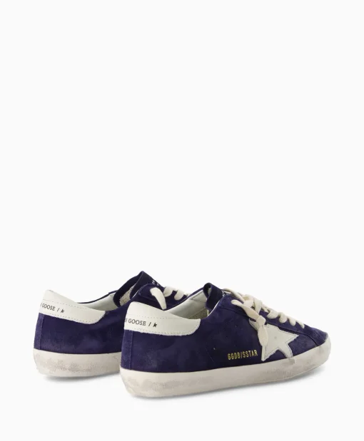 Golden Goose Sneaker Super Star Suede Donker Blauw