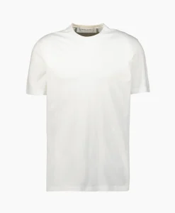Golden Goose T-Shirt Korte Mouw Golden M's Regular Distressed Off White