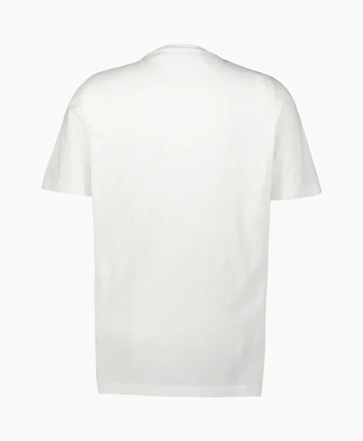 Golden Goose T-Shirt Korte Mouw Golden M's Regular Distressed Off White