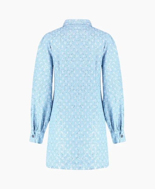 Harper & Yve Mini Jurk Flo-Dr Licht Blauw