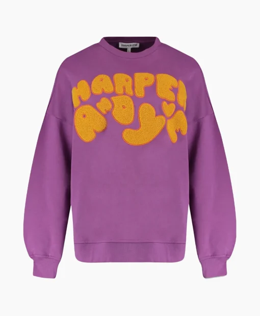 Harper & Yve Pullover Logo-Sw Paars