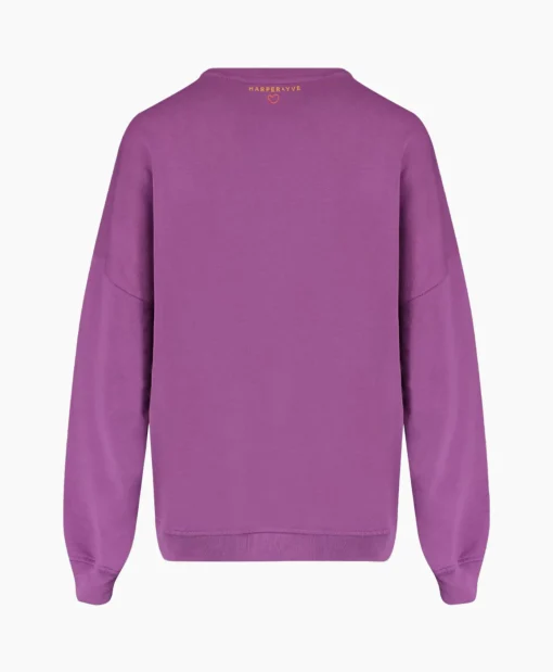 Harper & Yve Pullover Logo-Sw Paars