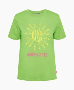 Harper & Yve T-Shirt Korte Mouw Followthesun-Ss Groen