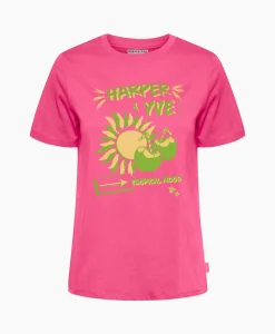 Harper & Yve T-Shirt Korte Mouw Tropical-Ss Roze