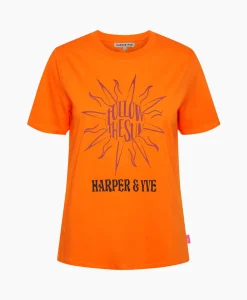 Harper & Yve T-Shirt Korte Mouw Followthesun-Ss Oranje