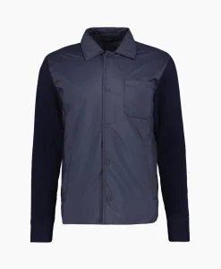 Herno Jack Camicia In Nuage Imbottito E Mag Donker Blauw