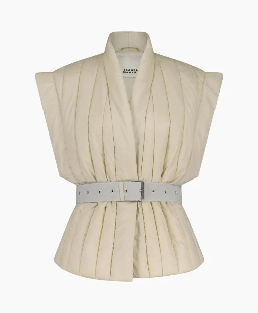 Isabel Marant Gilet Ajali-Ga Ecru