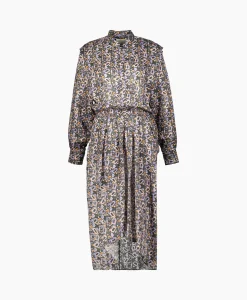 Isabel Marant Midi Jurk Lokeya-Gb Zwart