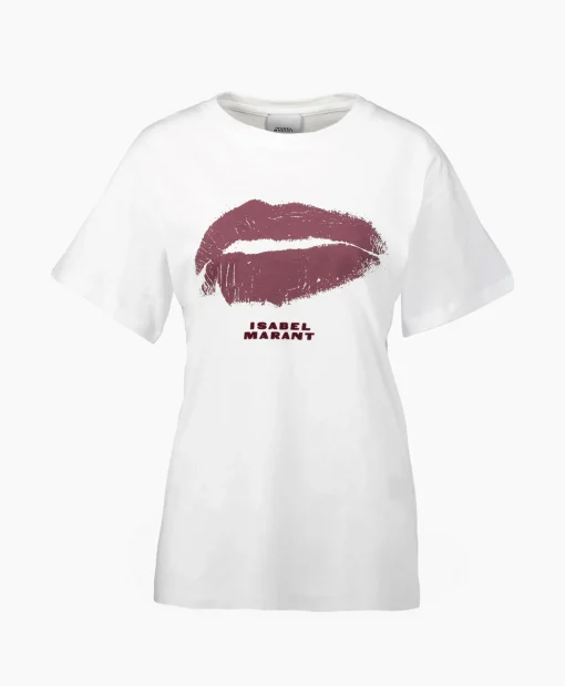 Isabel Marant T-Shirt Korte Mouw Yates-Ga Wit