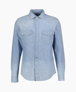 Jacob Cohen Overhemd Western Blauw