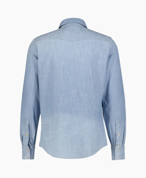 Jacob Cohen Overhemd Western Blauw